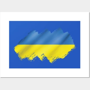 Ukrainian Flag Posters and Art